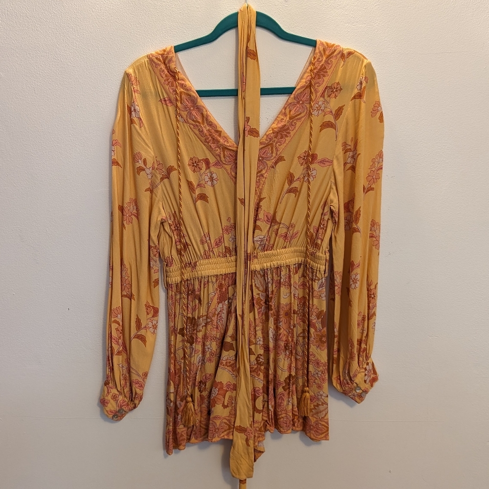 🪄♲🫰🏼 Spell x Revolve Dylan Romper in Sunrise Size XS - Picture 3 of 7